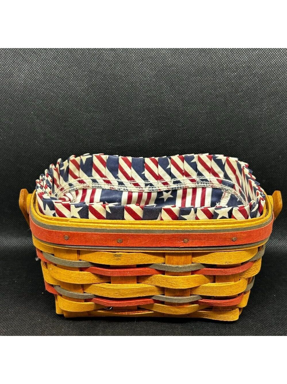 Vintage 1997 Longaberger All American Patriot Basket